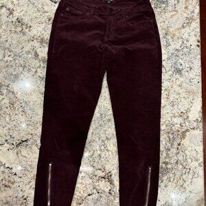 Dear John Velvet Step-Zip Pants